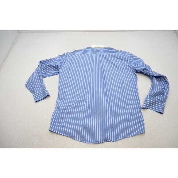 Bills Khakis Button Up Dress Shirt Striped Made In USA Long Sleeve Mens Sz Large - Picture 8 of 8